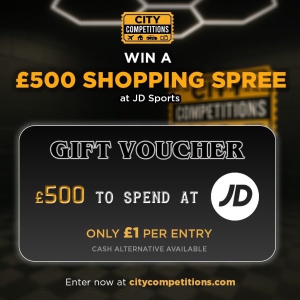 WIN £500 JD VOUCHER FOR £1!