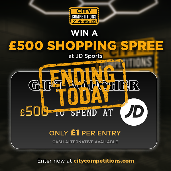 WIN £500 JD VOUCHER FOR £1!