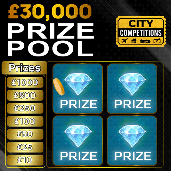£30,000 PRIZE POOL SCRATCH CARD! WIN CASH INSTANTLY! TICKETS £2