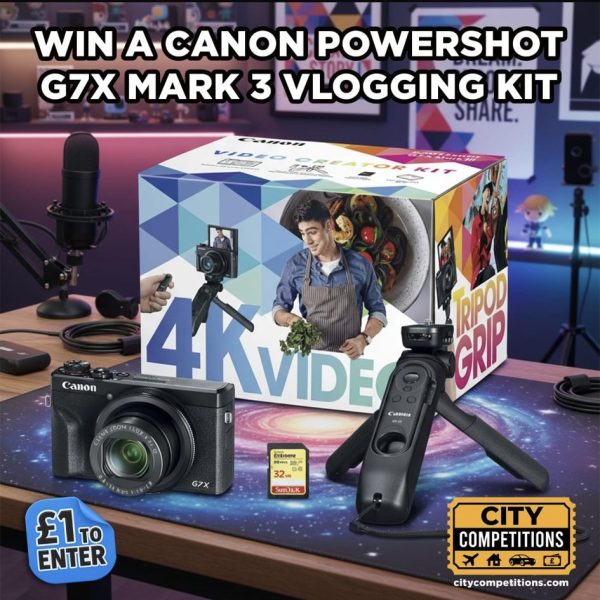 WIN CANON POWERSHOT G7X VLOGGING KIT -OR- £500 CASH